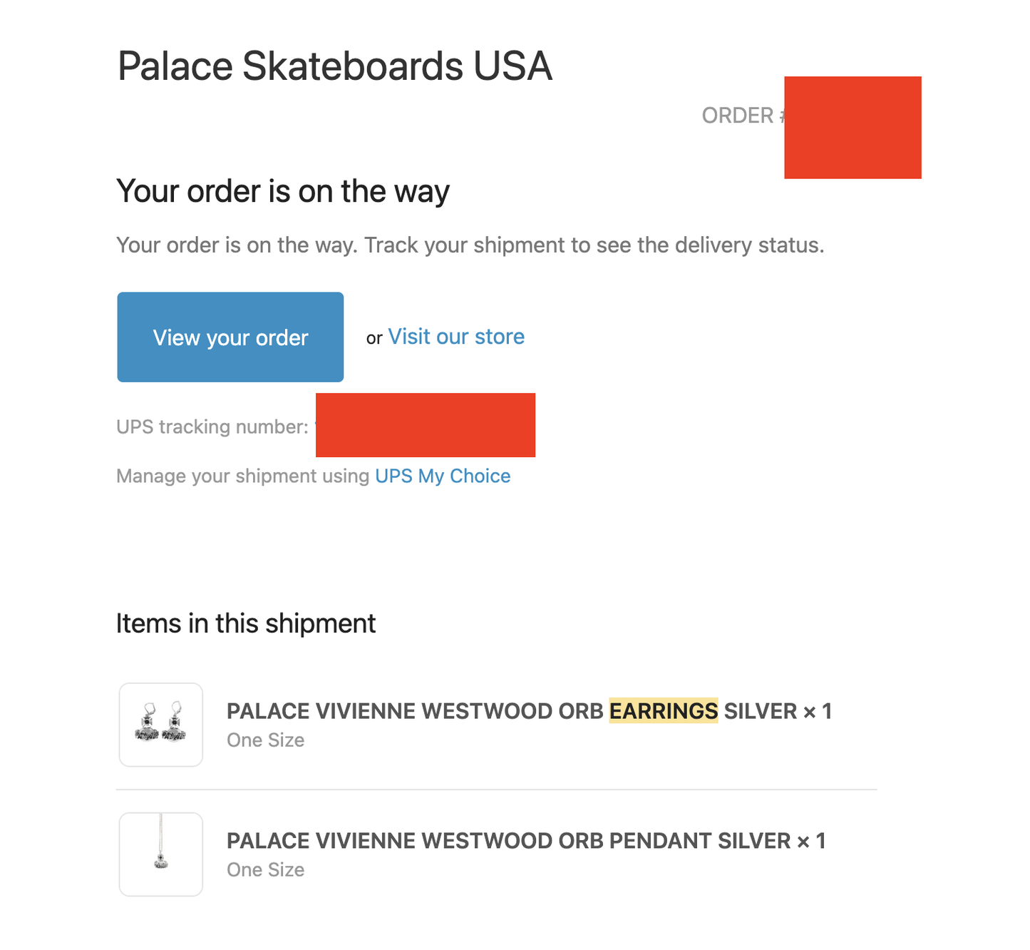 Palace x Vivienne Westwood Orb Earrings - Size OS - View 10