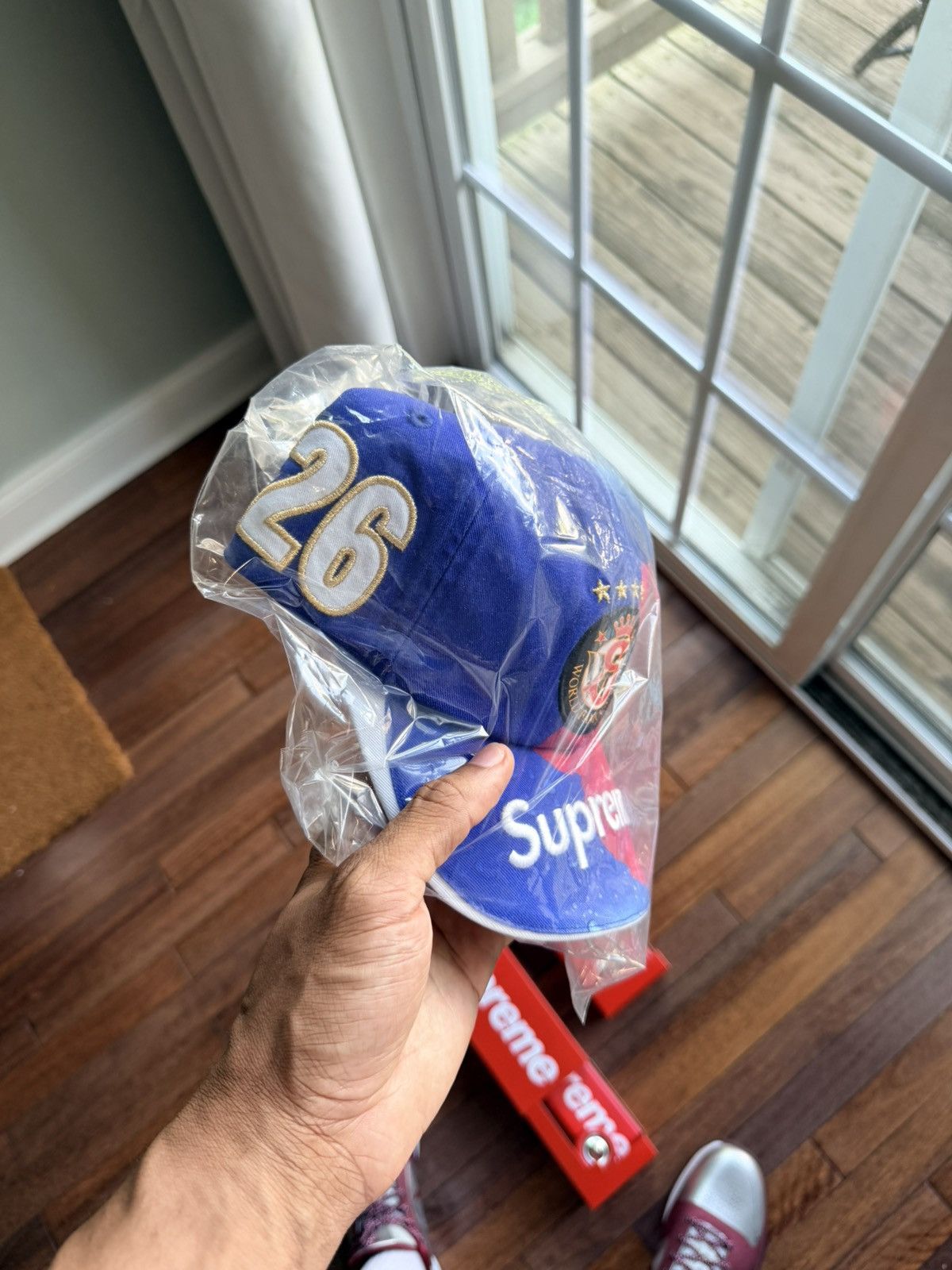 Supreme Fiji 6 Panel Hat Blue - Blue - Size OS - View 8