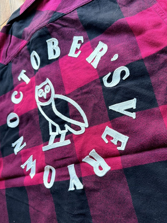 October's Very Own October Very Own Octobers Very Own Ovo Plaid Flann - Red - Size L - Back View