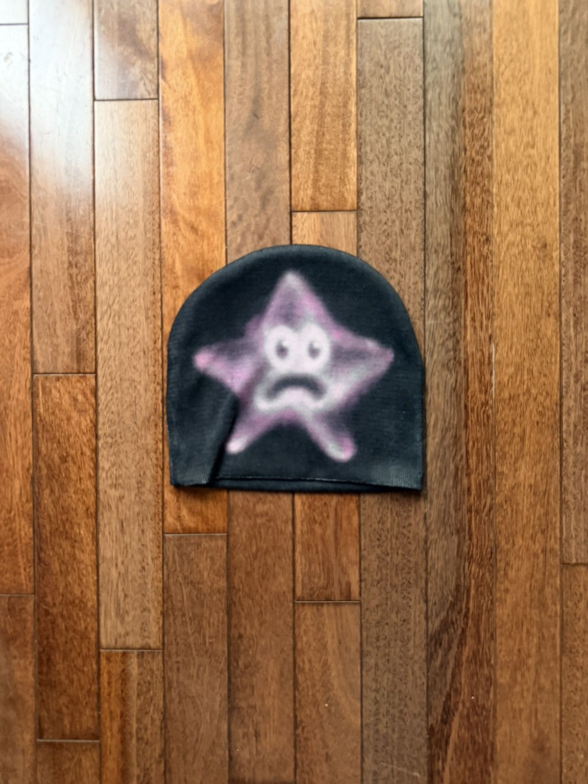 Travis Scott Cactus Jack Spongebob Patrick Bikini Bottom Beanie - Black - Size OS - Back View