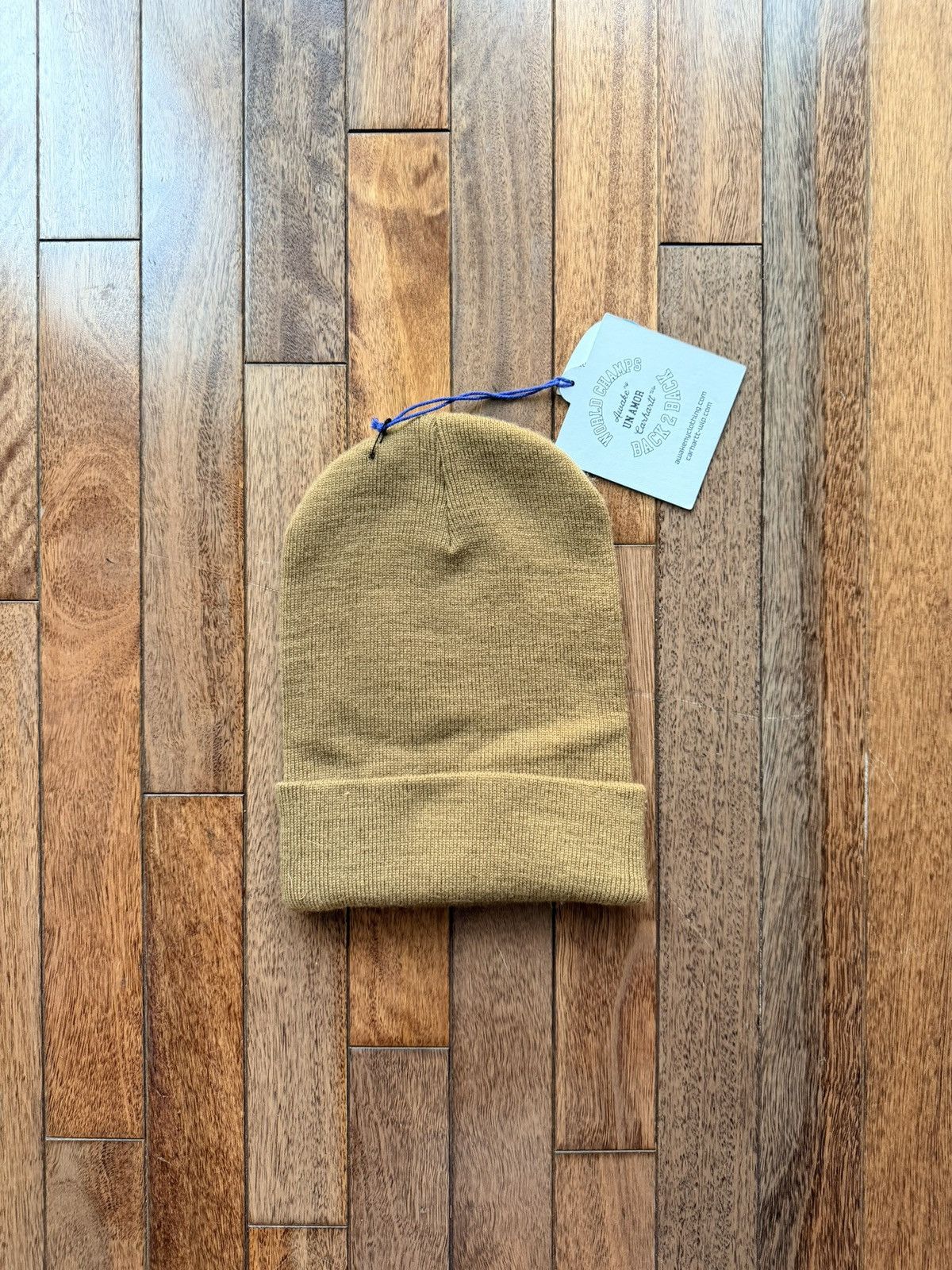 Awake NY × Carhartt Un Amor Beanie Tan - Tan - Size OS - Tag/Label
