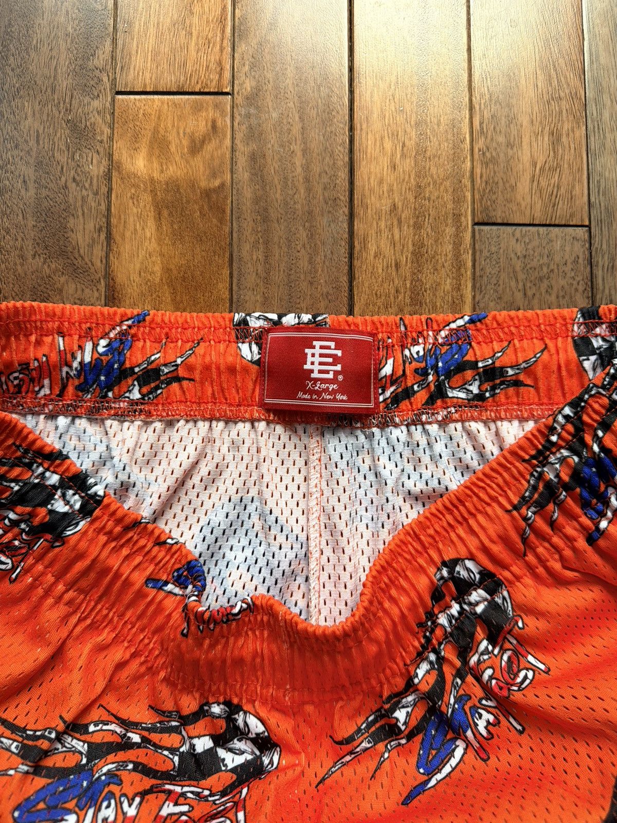 Eric Emanuel Matty Boy Short Orange Stay Fast - Orange - Size 36 - Detail Shot