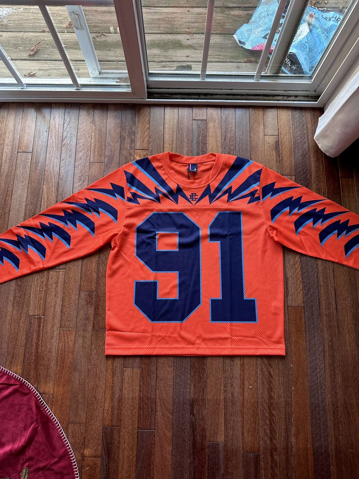 Eric Emanuel Sport Jersey - Orange - Size XL - Front View