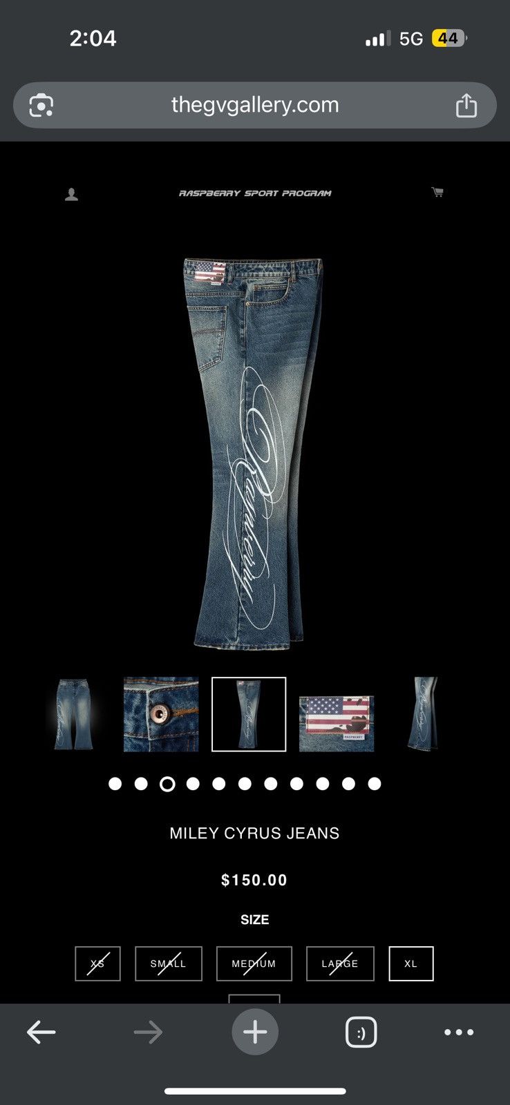 The GV Gallery Gv Gallery Raspberry Hills Miley Cyrus Denim - Size 36 - View 12