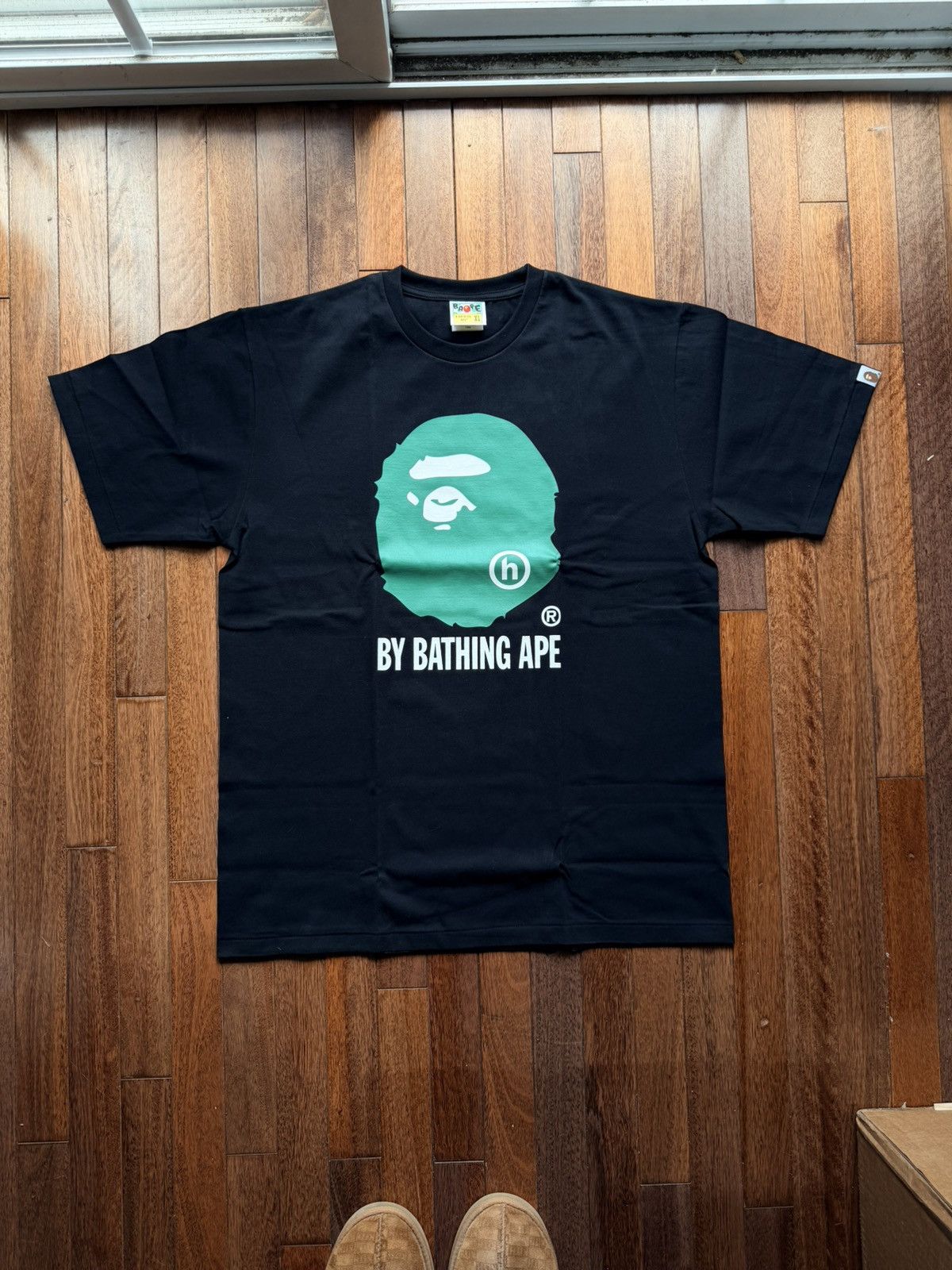 Bape X Hidden Bathing Ape Tee Black - Black - Size XL - Detail Shot
