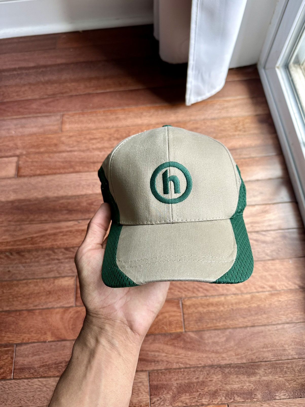 HIDDEN Two Tone Racer Cap Green Tan - Green - Size OS - Back View