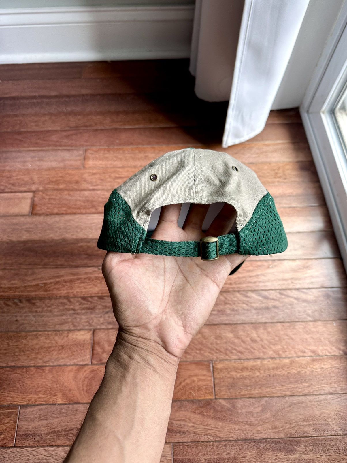 HIDDEN Two Tone Racer Cap Green Tan - Green - Size OS - Detail Shot