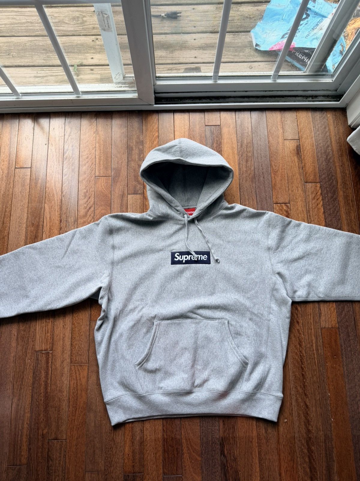 Supreme Box Logo Hoodie Grey 2025 Large - Grey - Size L - View 5