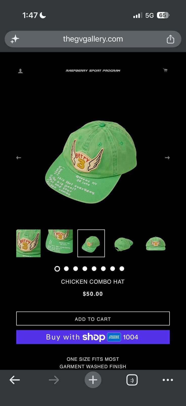 The GV Gallery Gv Gallery Raspberry Hills Chicken Combo Hat - Green - Size OS - View 5