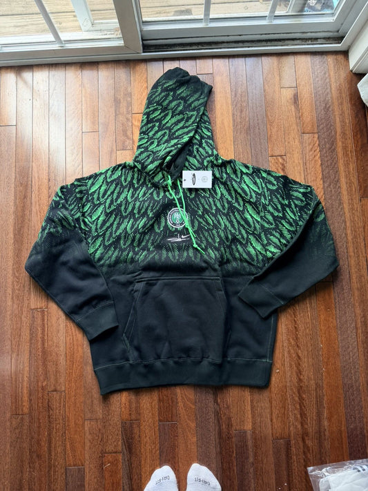 Nike Nigeria Slawn Soccer Fleece Hoodie World Cup Large - Size L - Back View
