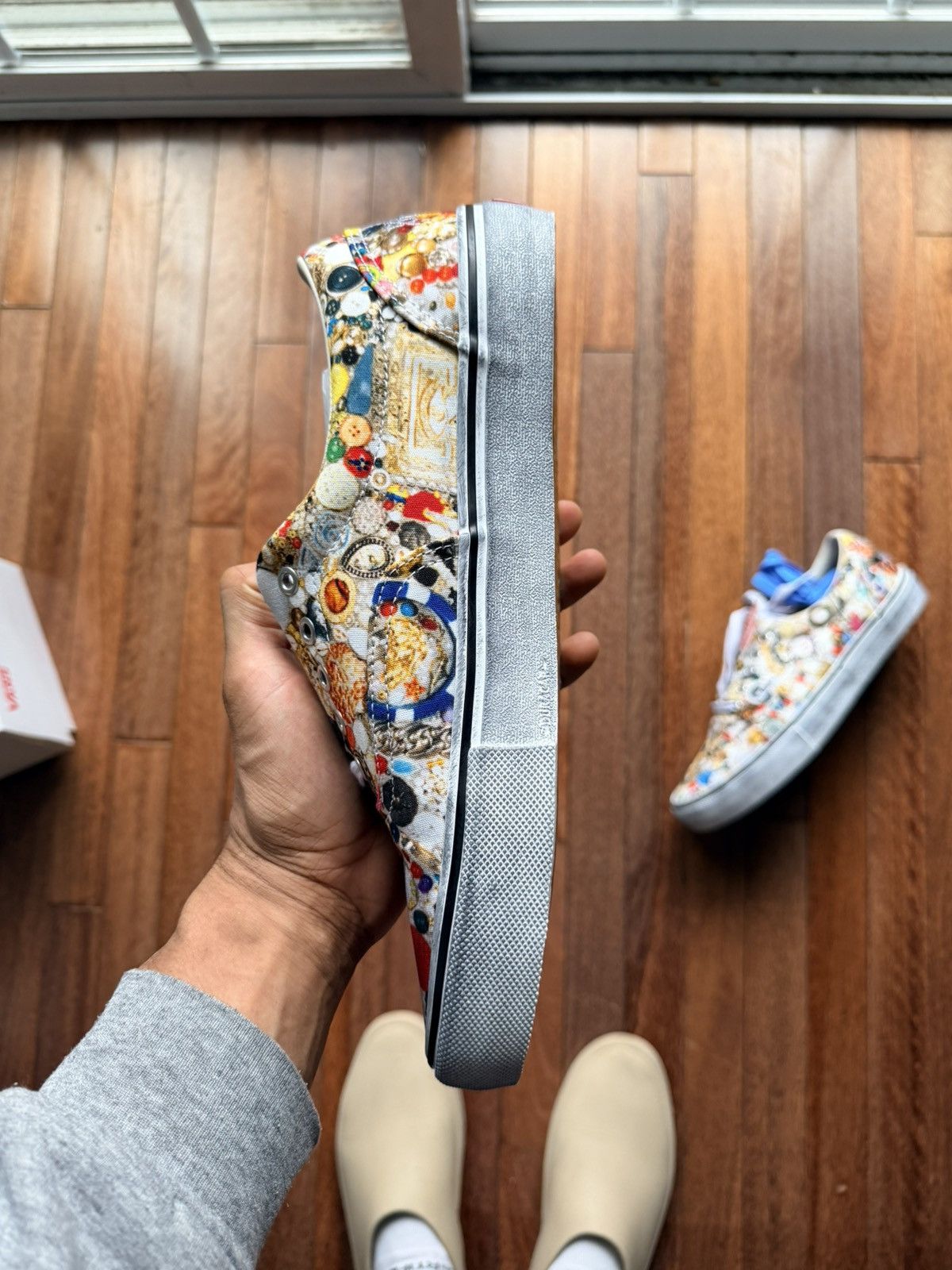 Supreme x Vans Supreme Mike Kelley Vans Era 12 White - White - Size 12 - Detail Shot