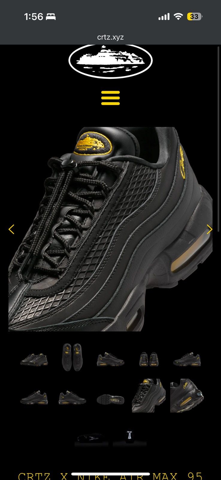 Corteiz x Nike Corteiz Crtz X Nike Air Max Honey Blacks Size 12 - Black - Size 12 - View 16