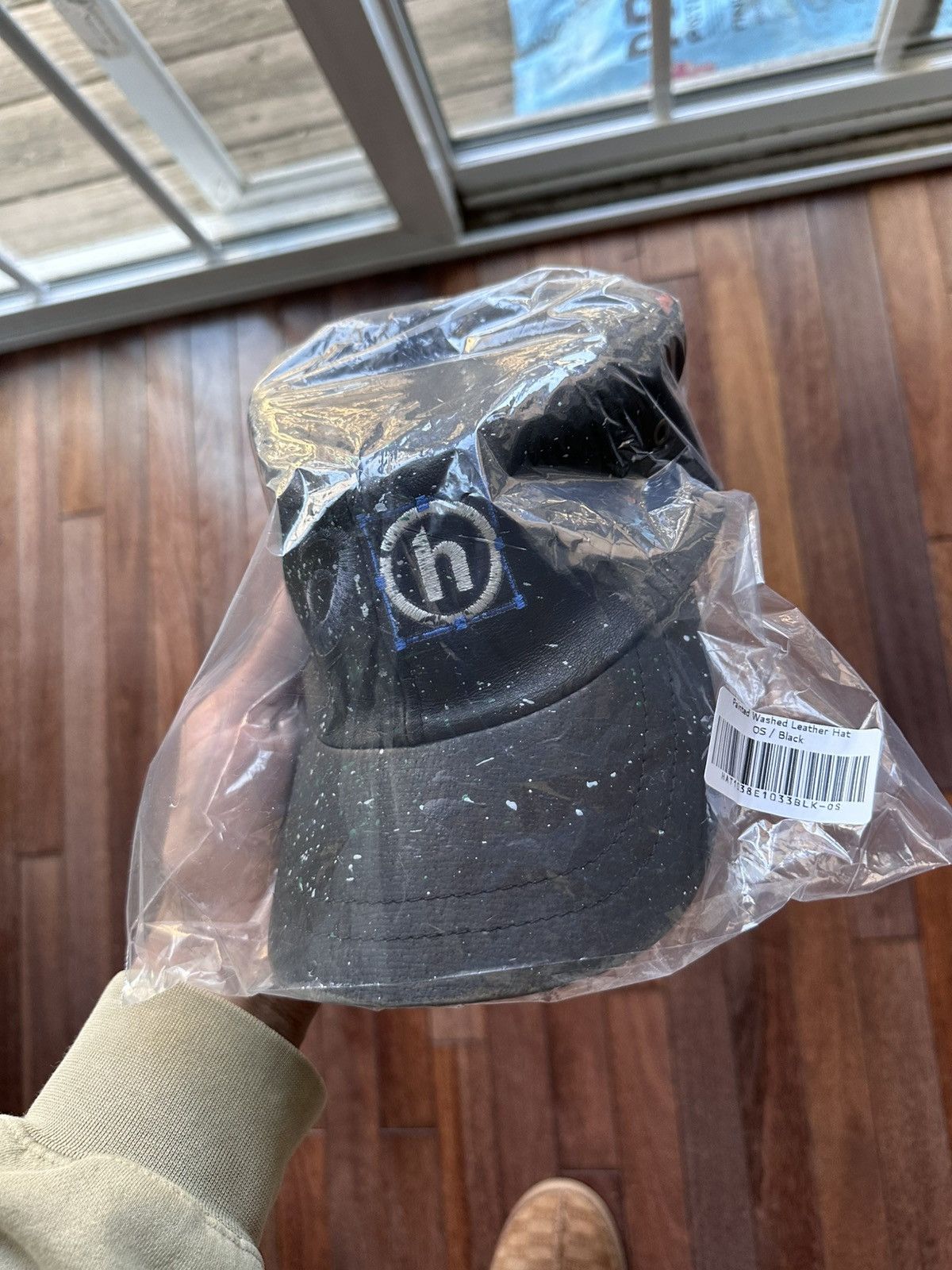 Asics x HIDDEN Painted Washed Leather Hat Black - Black - Size OS - View 12