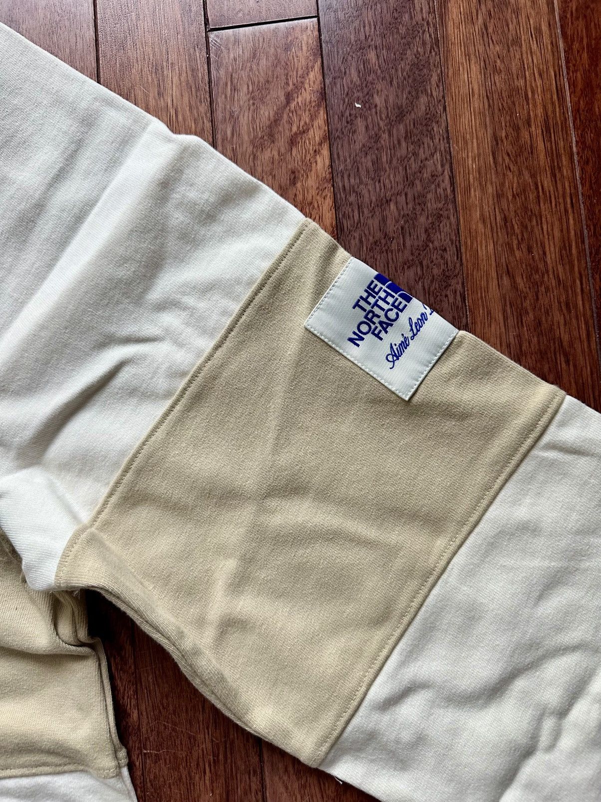 Aime Leon Dore North Face Face Script Logo Rugby - White - Size XL - Tag/Label