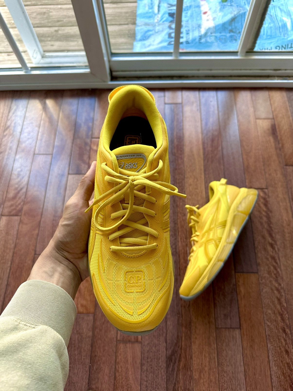 Asics x C.P. Company Asics X C P Company Asics X Cp Company Gel Quantum - Yellow - Size 12 - Detail Shot