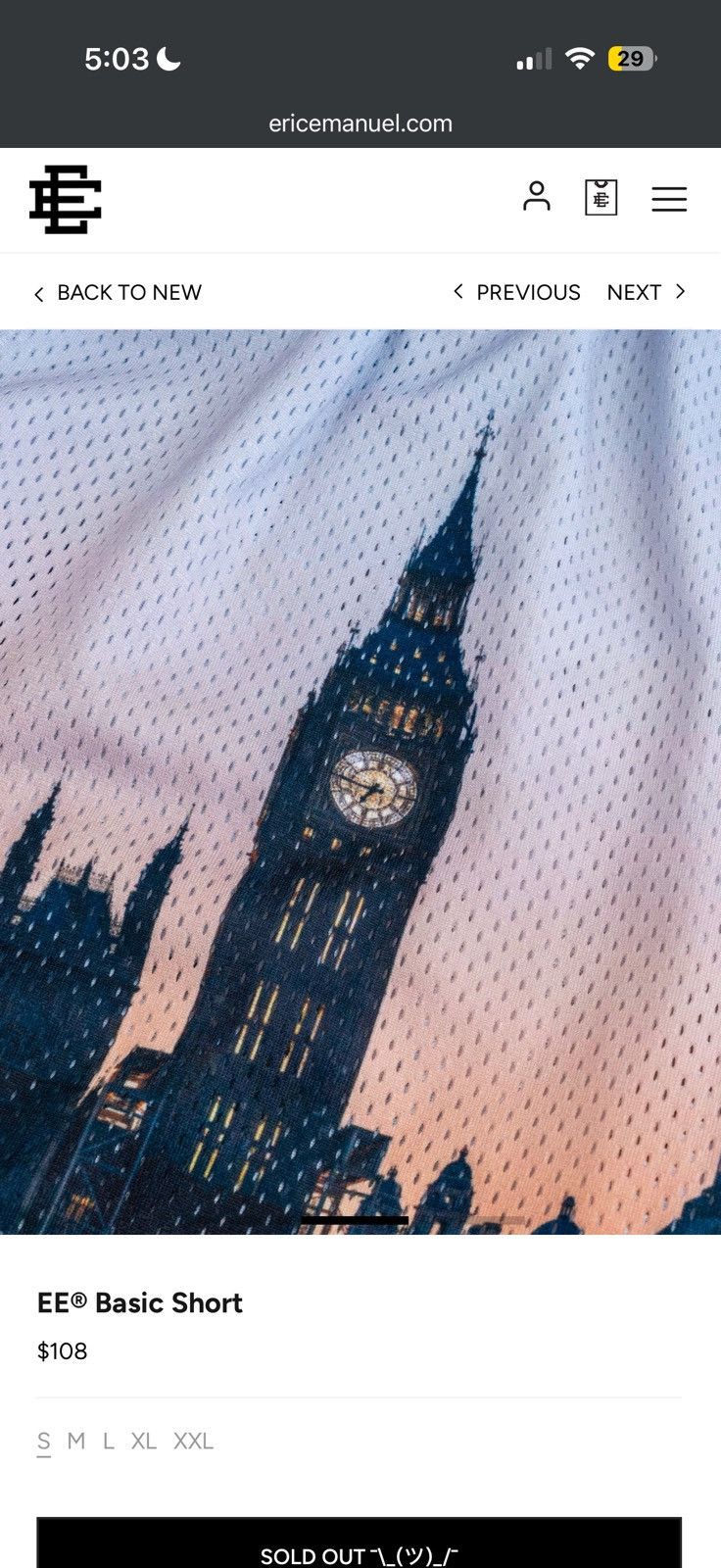Eric Emanuel London UK Big Ben Shorts - Multicolor - Size 34 (Large) - View 7