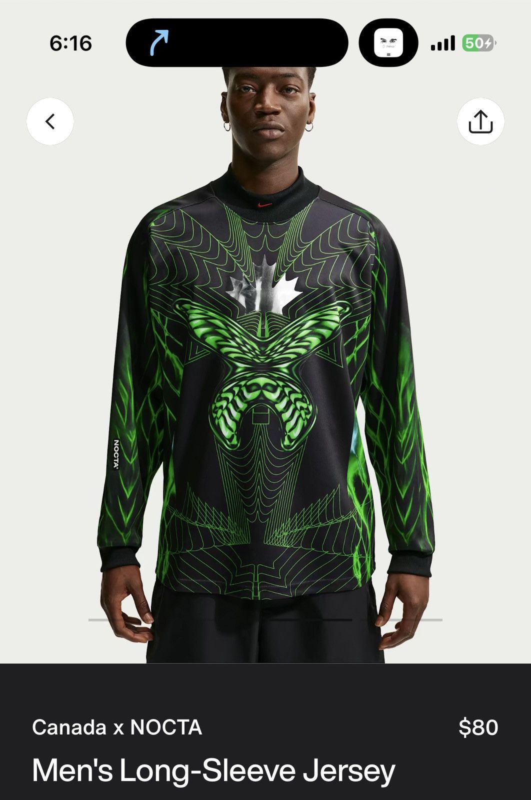 NOCTA x Nike Canada X Nocta Nike Men Long Sleeve Jersey - Size XL - View 7
