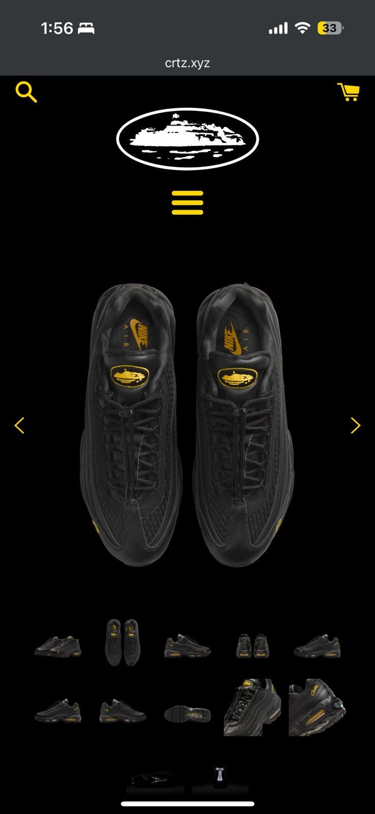 Corteiz x Nike Corteiz Crtz X Nike Air Max Honey Blacks Size 12 - Black - Size 12 - View 15