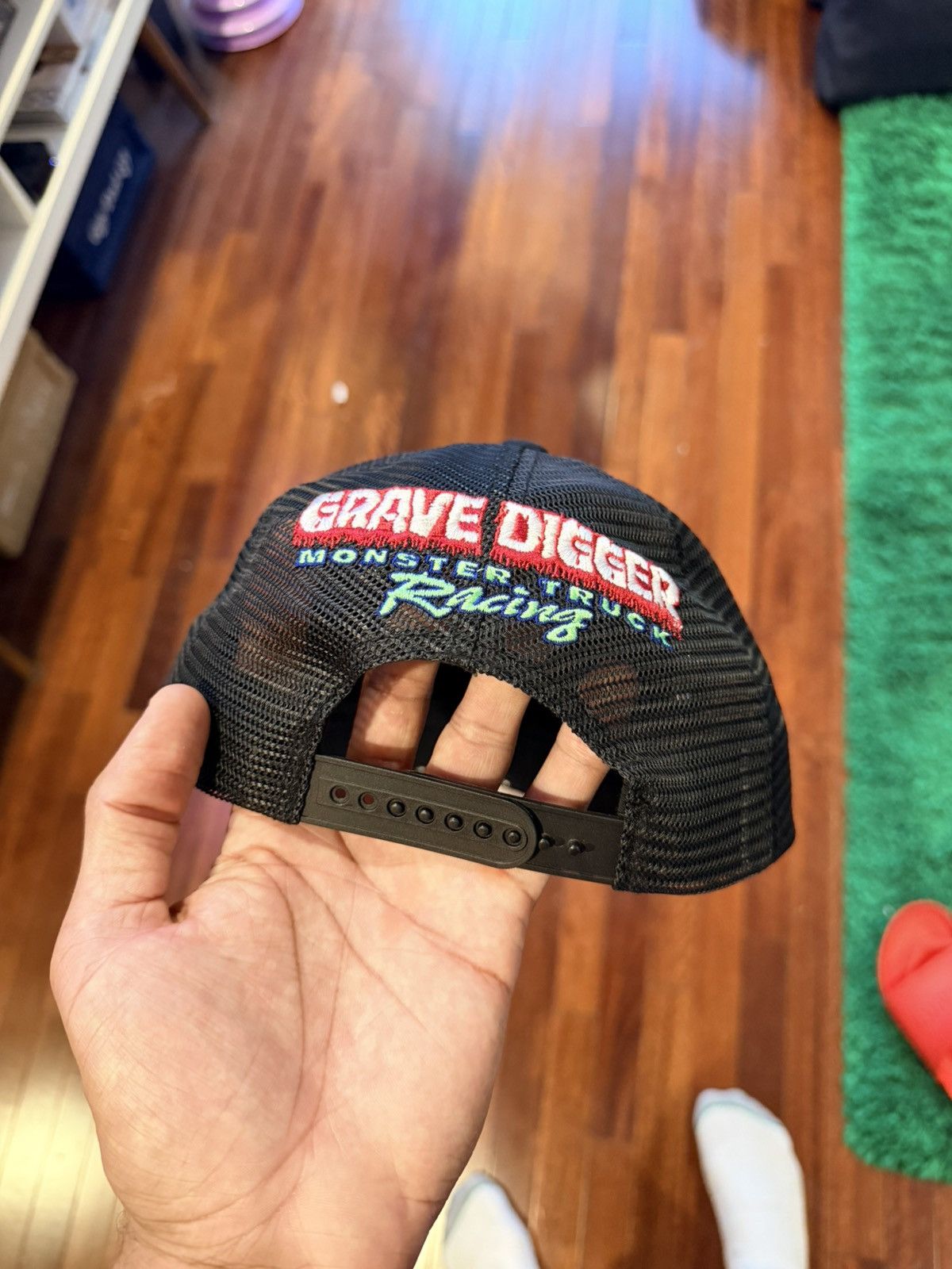 Supreme Monster Jam Grave Digger Mesh Back 5 Panel Trucker - Size OS - View 5