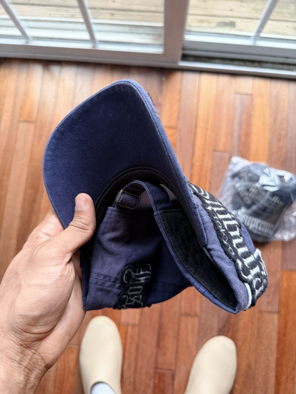 Supreme City Patches 6 Panel Navy - Navy - Size OS - Detail Shot