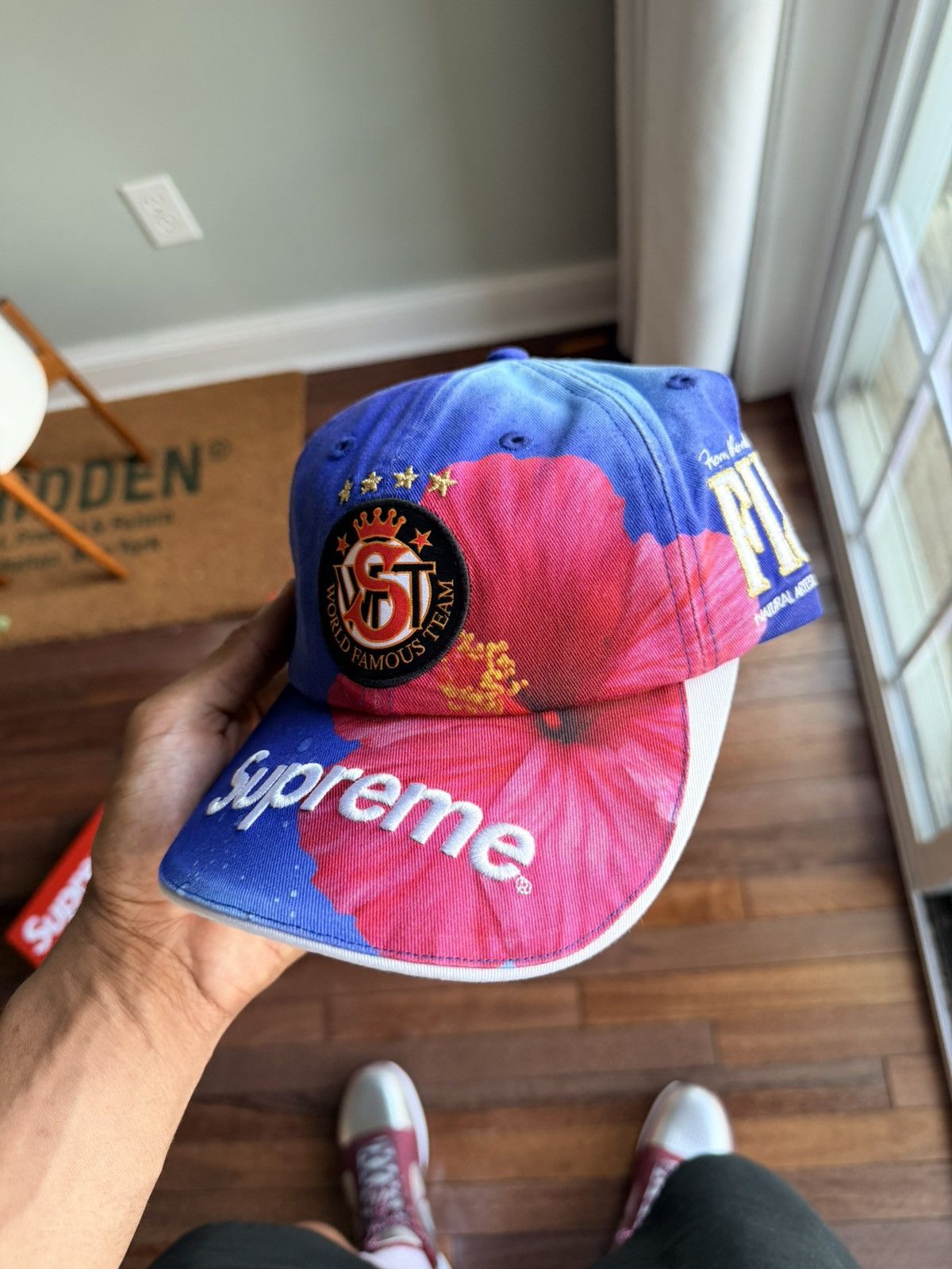Supreme Fiji 6 Panel Hat Blue - Blue - Size OS - Back View
