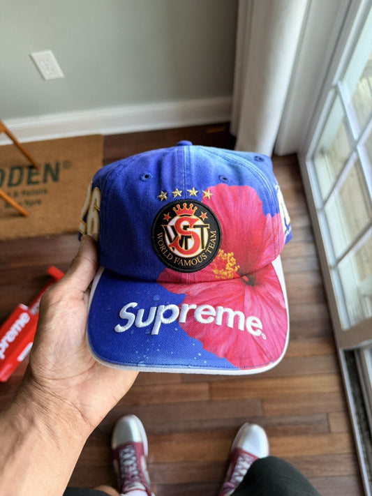 Supreme Fiji 6 Panel Hat Blue - Blue - Size OS - Front View