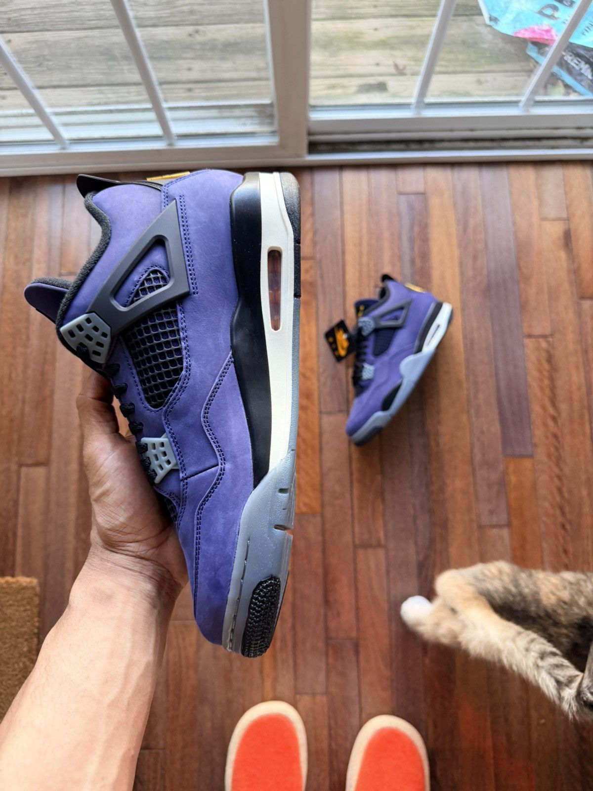 Nike Jordan 4 Lakeshow Lakers Imperial Purple Size 12 - Purple - Size 12 - View 11
