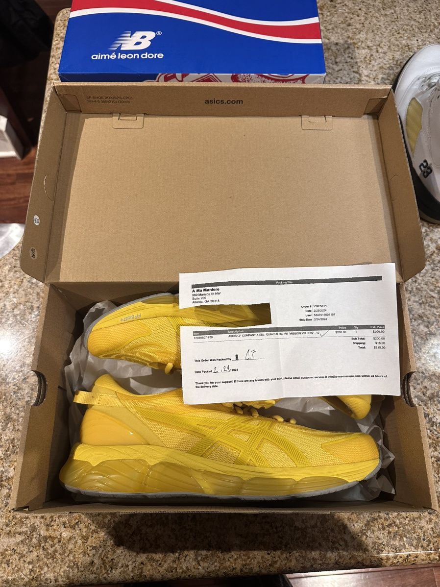 Asics x C.P. Company Asics X C P Company Asics X Cp Company Gel Quantum - Yellow - Size 12 - View 16