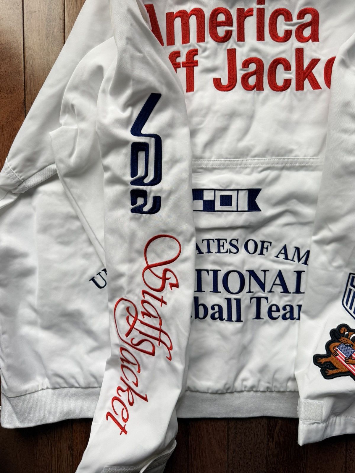Nike Usa X Virgil Abloh Archive Vaa  Woven Staff Jacket - White - Size XL - View 11