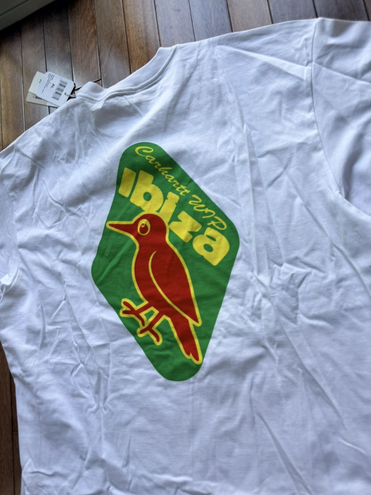 Carhartt WIP Ibiza Store Tee White - White - Size XL - Back View