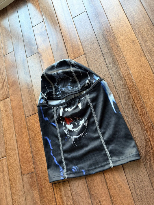 Palace K Nein Paltech Balaclava Black - Black - Size OS - Front View