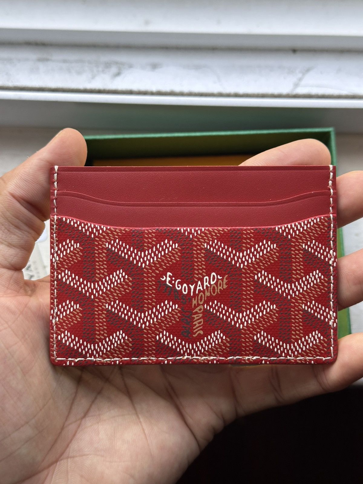 Goyard Saint Sulpice Card Holder Red - Red - Size OS - View 5