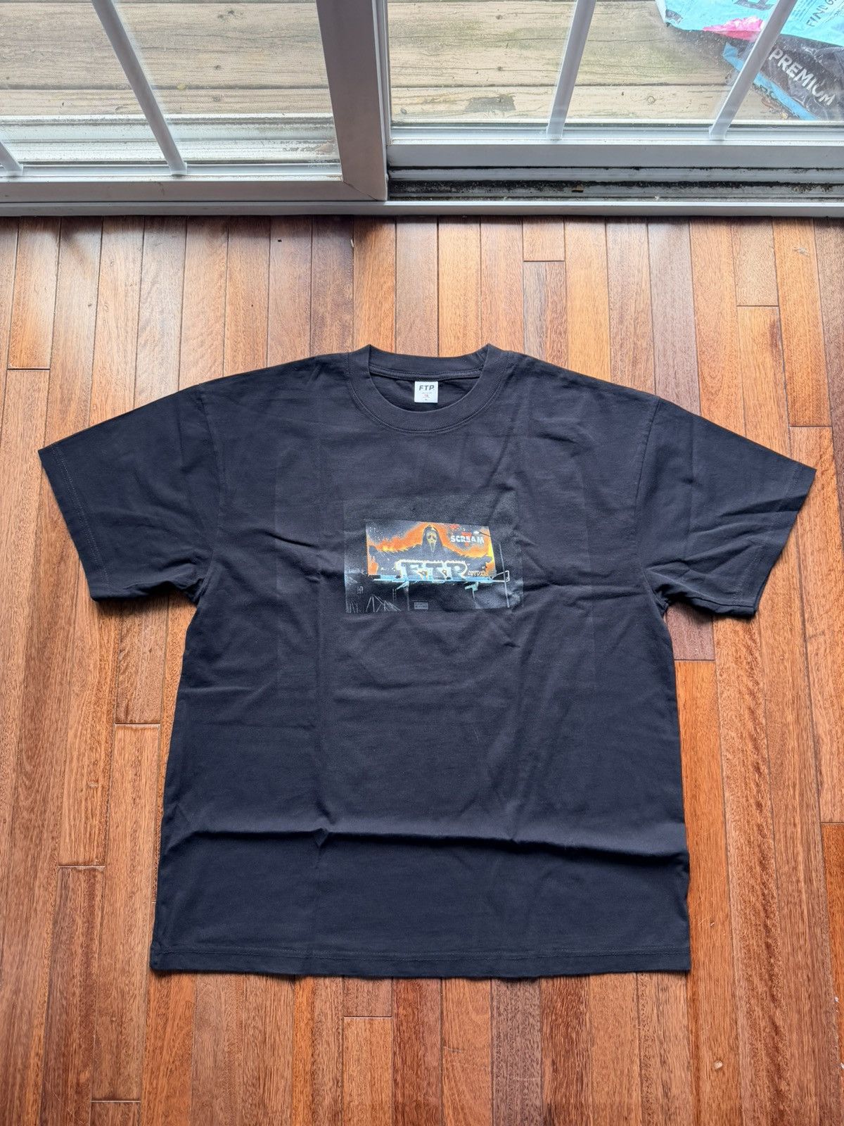 Fuck The Population Ftp  Billboard Tee Scream Black - Black - Size XL - Front View