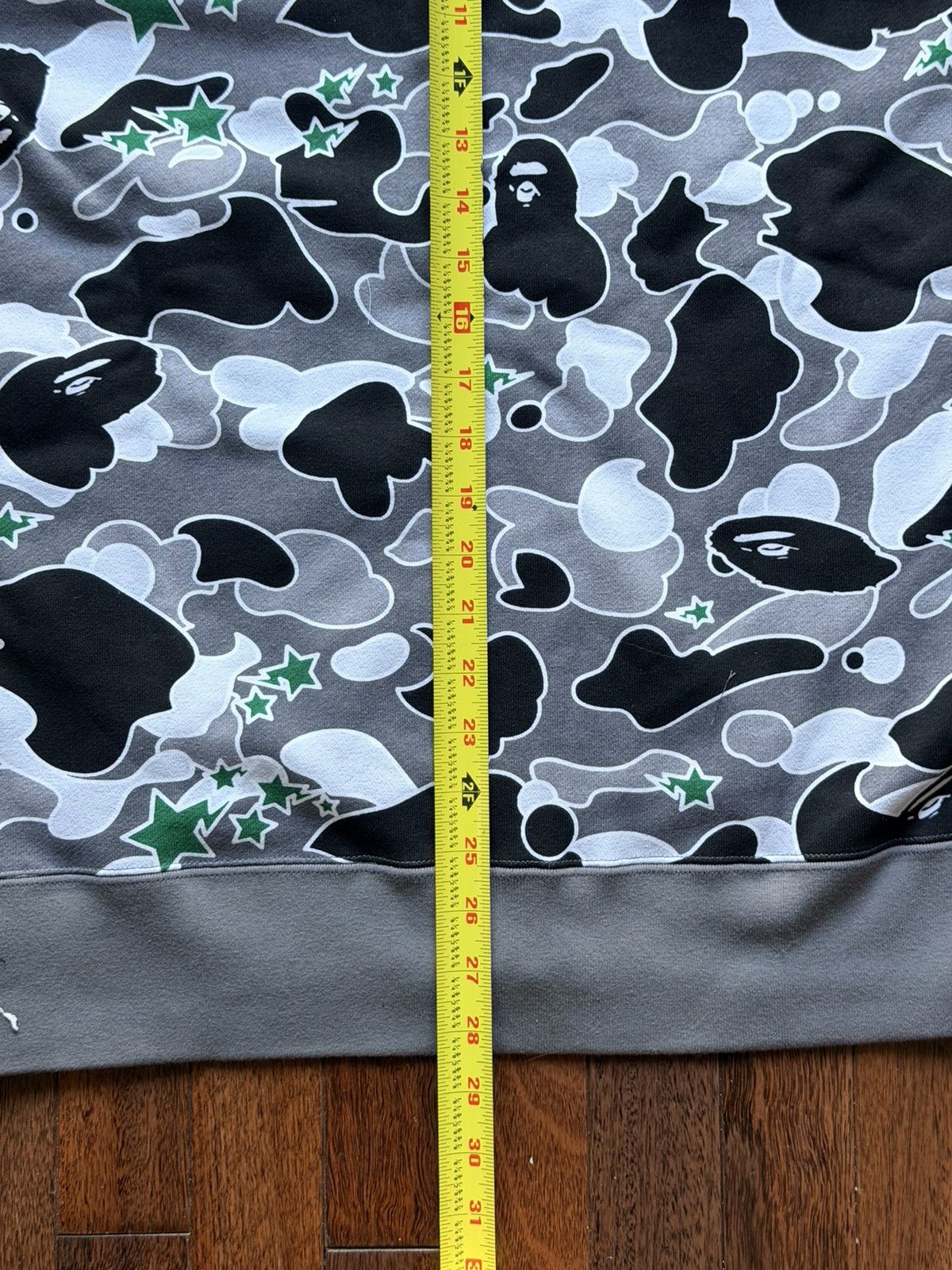 Bape X Hidden Sta Camo Tiger Full Zip Hoodie - Red - Size XL - View 14