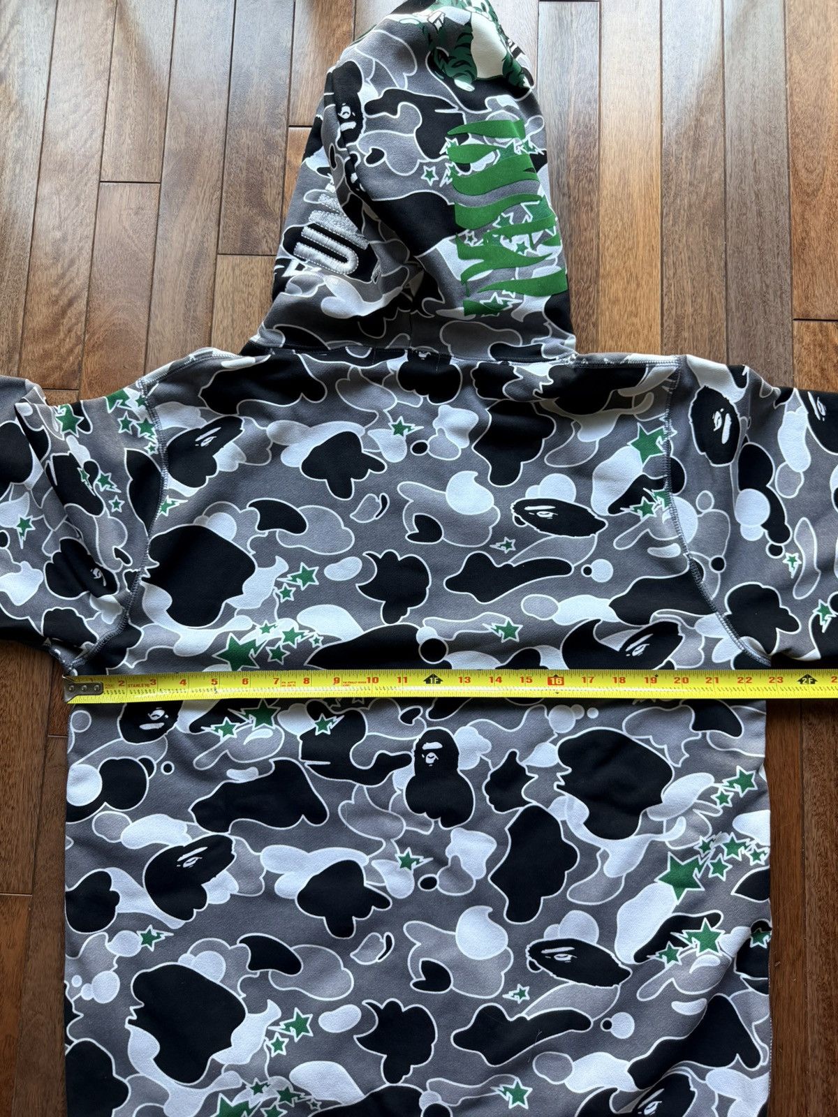 Bape X Hidden Sta Camo Tiger Full Zip Hoodie - Red - Size XL - View 13
