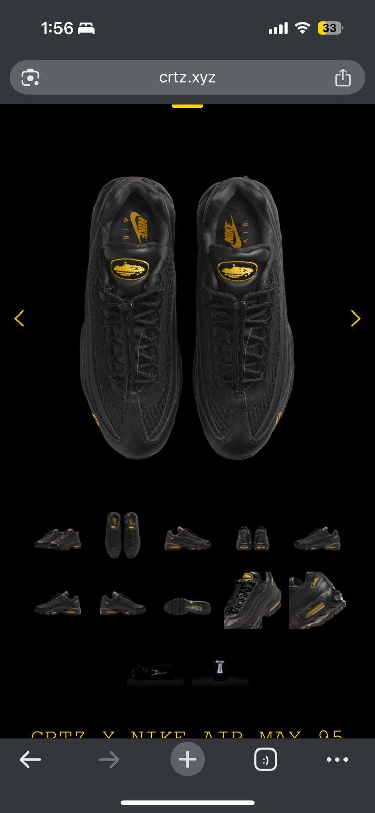Corteiz x Nike Corteiz Crtz X Nike Air Max Honey Blacks Size 12 - Black - Size 12 - View 13