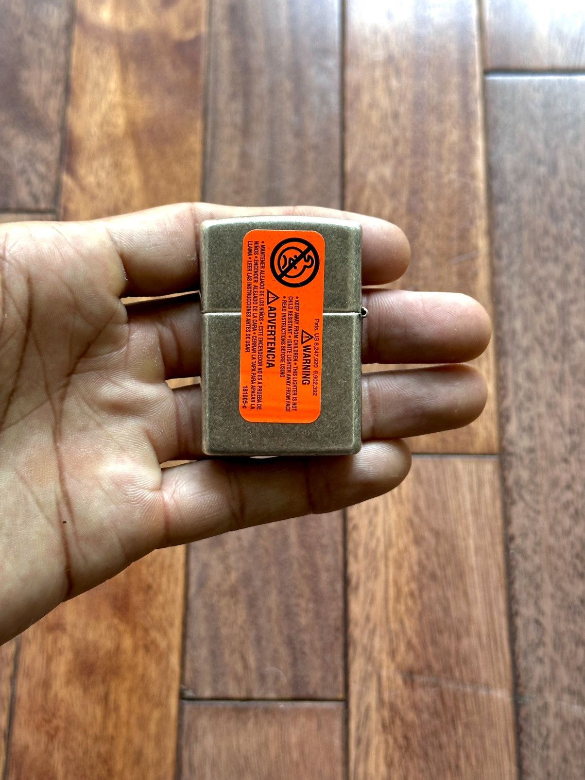 HIDDEN Windproof Zippo Lighter - Size OS - Tag/Label