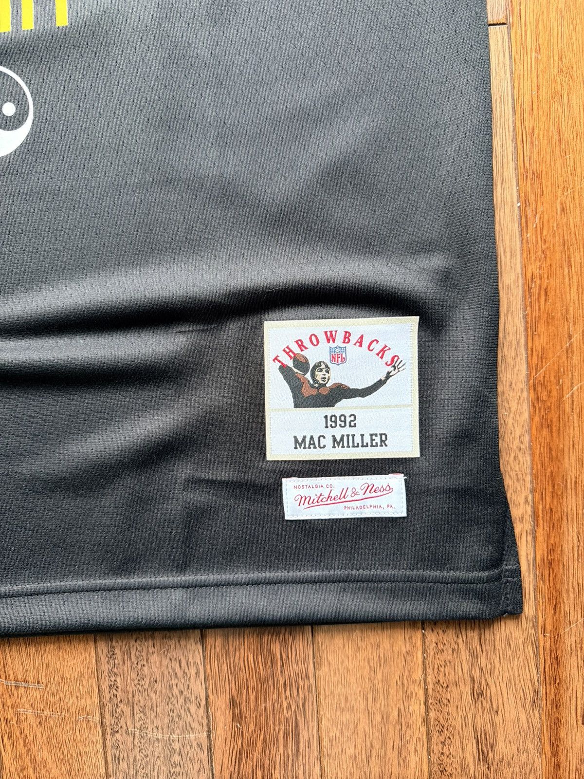 Mac Miller Steelers Blue Slide Park 92 Till Infinity Jersey - Black - Size L - View 5