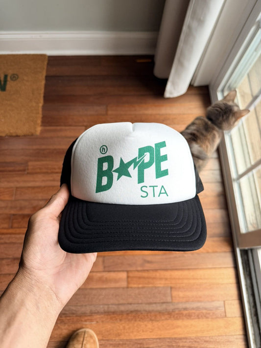 Bape X Hidden  Sta Mesh Cap - Black - Size OS - Front View