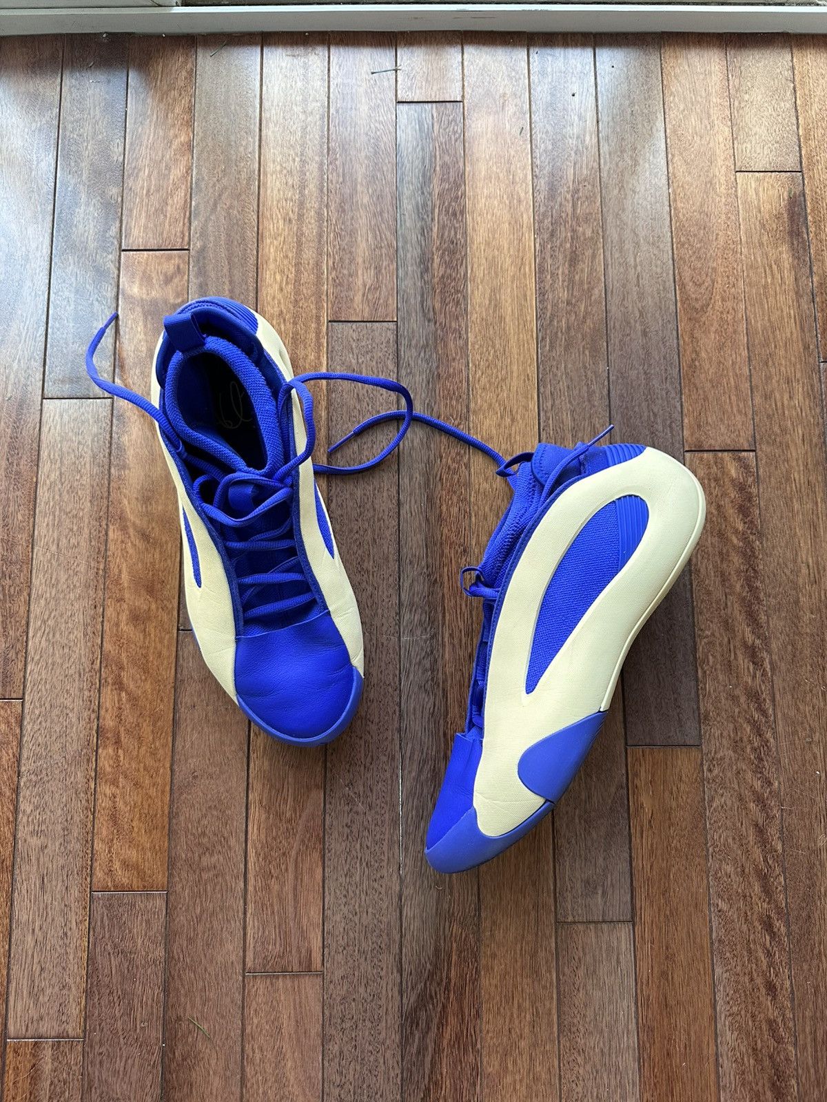 Adidas11. Adidas Adidas Harden 8 Blue Fusion 11 5 - Blue - Size 5 - Back View