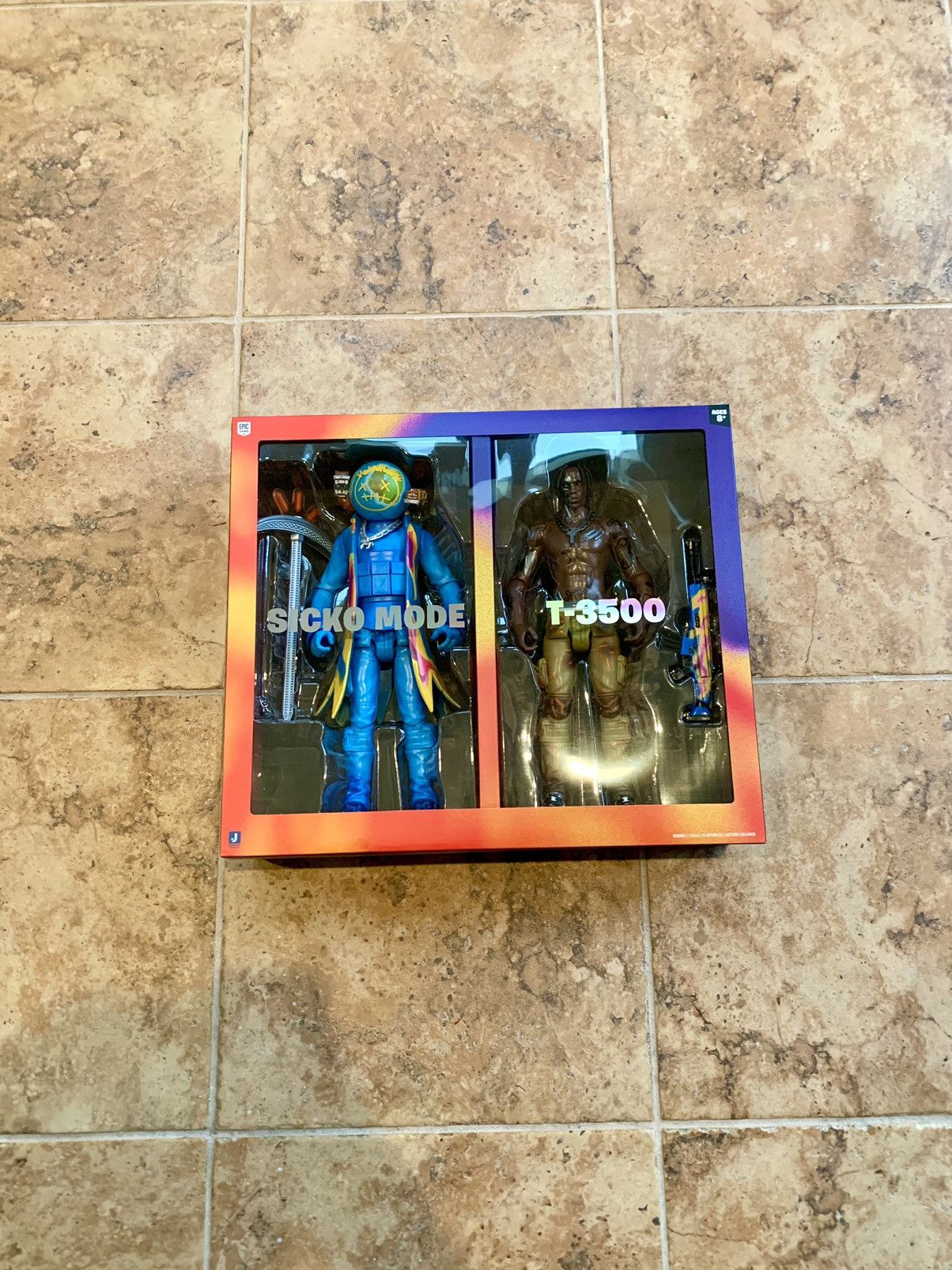 Travis Scott Cactus Jack Fortnite 12 Action Figure Set - Size OS - Back View