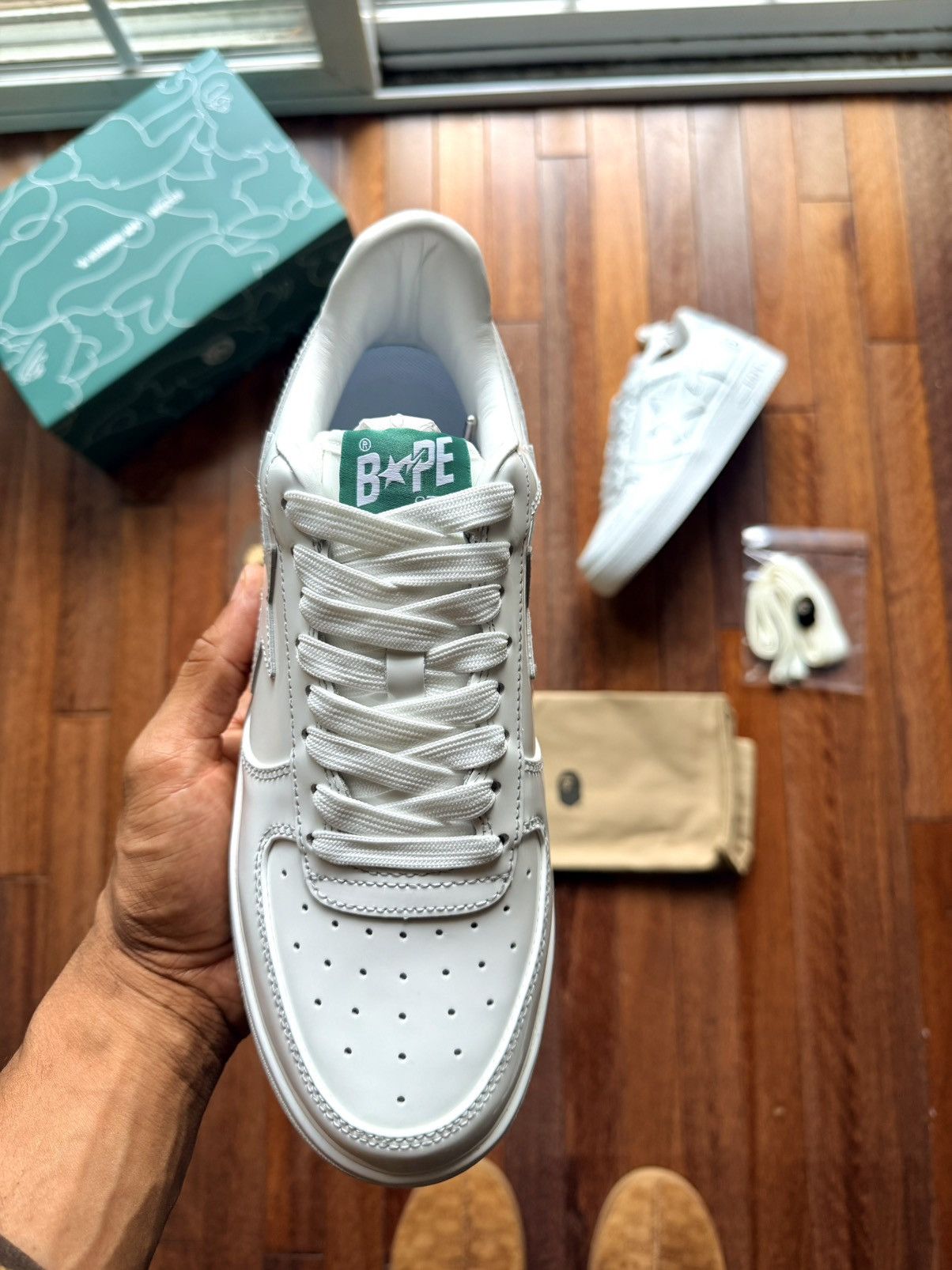 Bape Hidden  Sta 1 Friends Family Patent Leather Size 1 - White - Size 10 - View 8