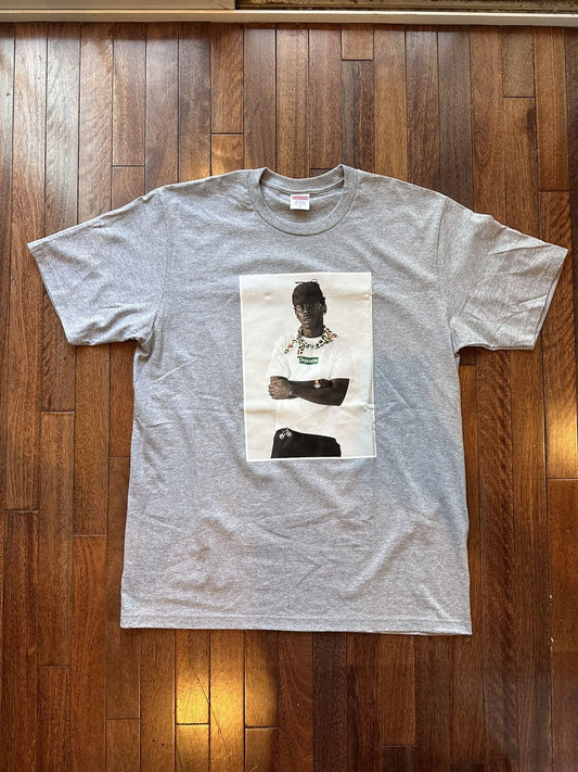 Supreme Tyler The Creator Photo Tee Large Grey - Grey - Size L - Front View