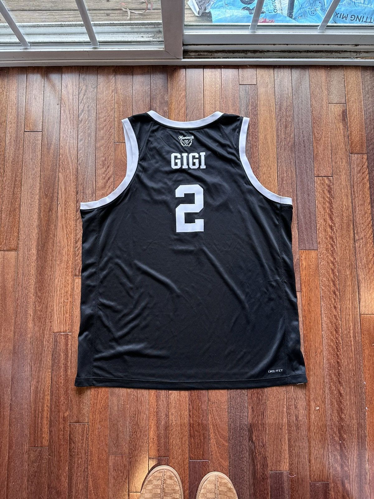 Nike Womens  Gigi Kobe Bryant Mambacita Jersey Black - Black - Size XXL - Back View