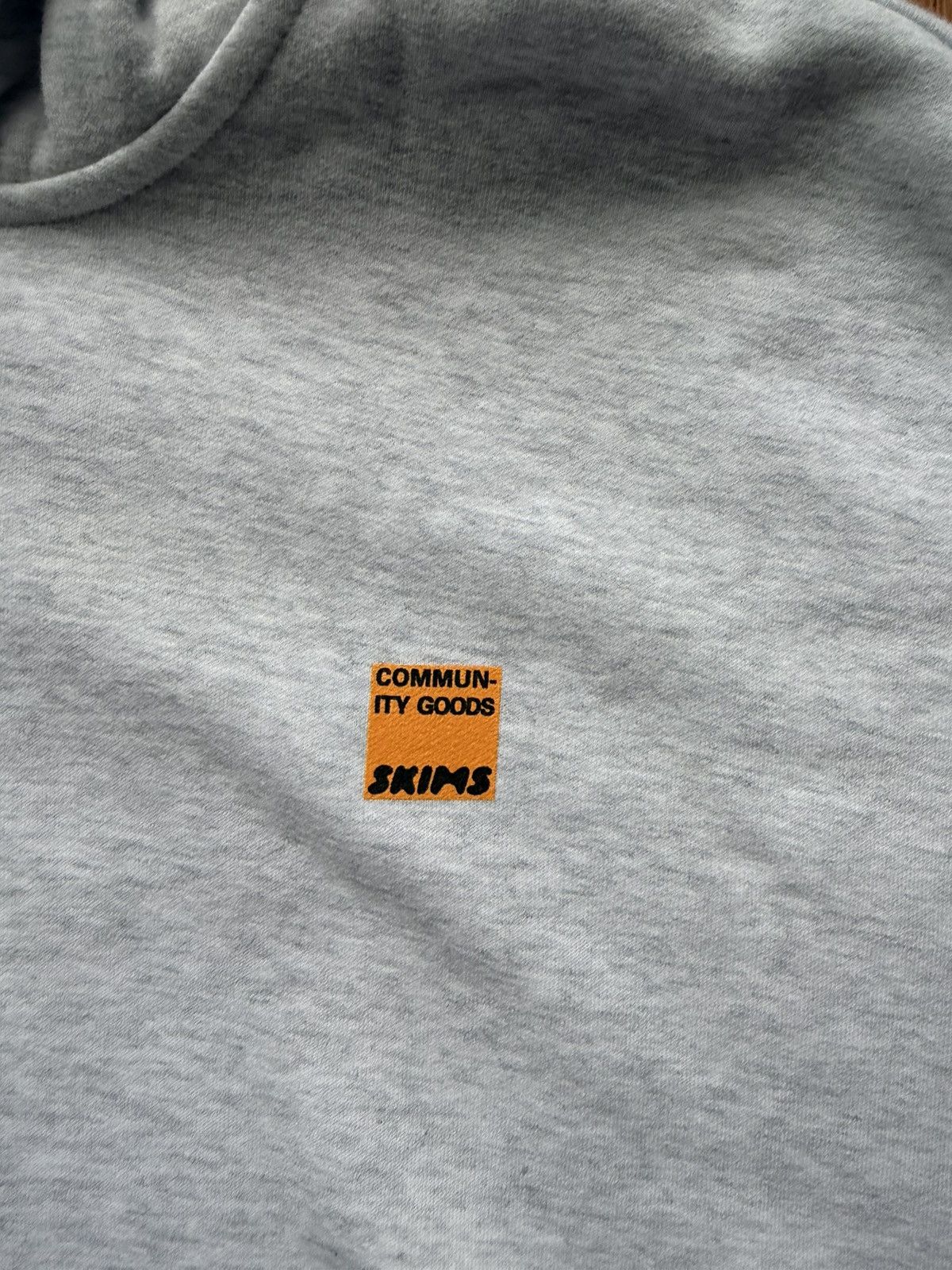 SKIMS x Community Goods NYFW Zip Up Hoodie XXL - Gray - Size XXL - Tag/Label