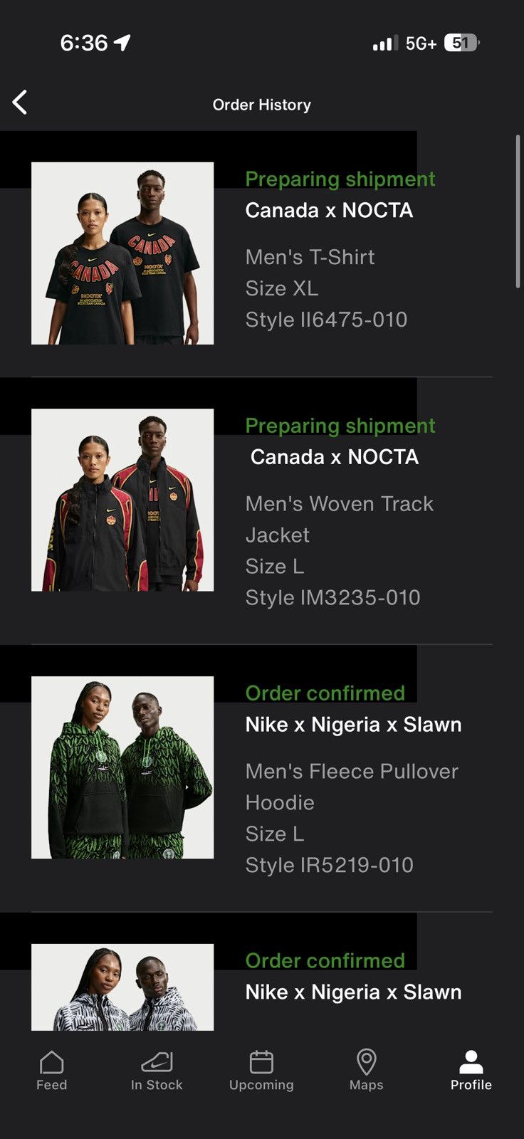 NOCTA x Nike Nocta Nike Canada X2 World Cup Tee - Black - Size XL - View 7