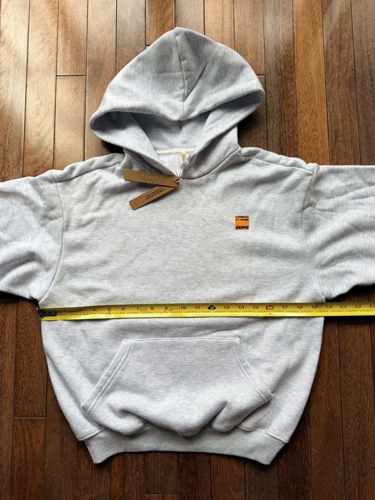 SKIMS x Community Goods NYFW Pullover Hoodie XS - Gray - Size XS - View 7