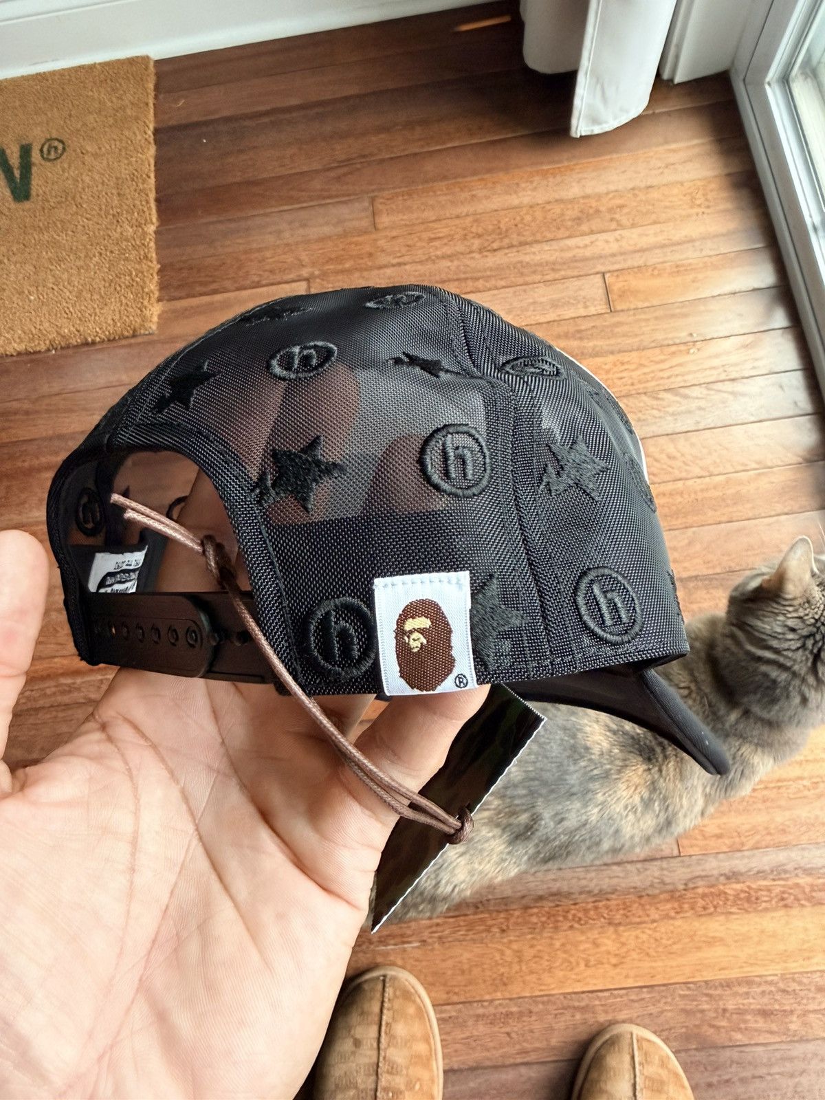 Bape X Hidden  Sta Mesh Cap - Black - Size OS - View 7