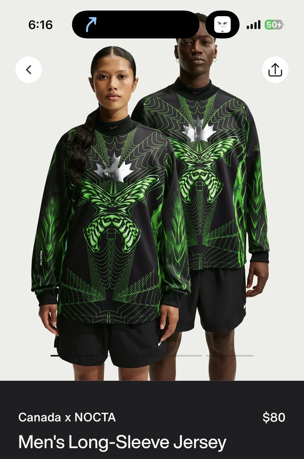 NOCTA x Nike Canada X Nocta Nike Men Long Sleeve Jersey - Size XL - View 6