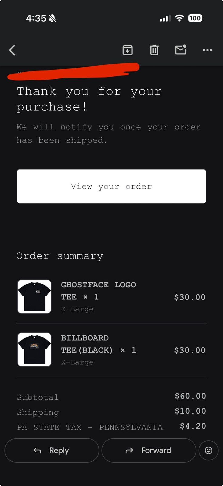 Fuck The Population Ftp  Ghostface Logo Tee Black - Black - Size XL - View 6